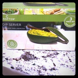 NWOT: Avocado 🥑 Dip Server - fun design!